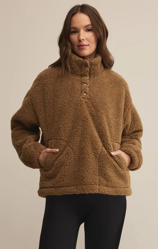 Z SUPPLY - Toasted Seasame Brooklyn Sherpa Jacket