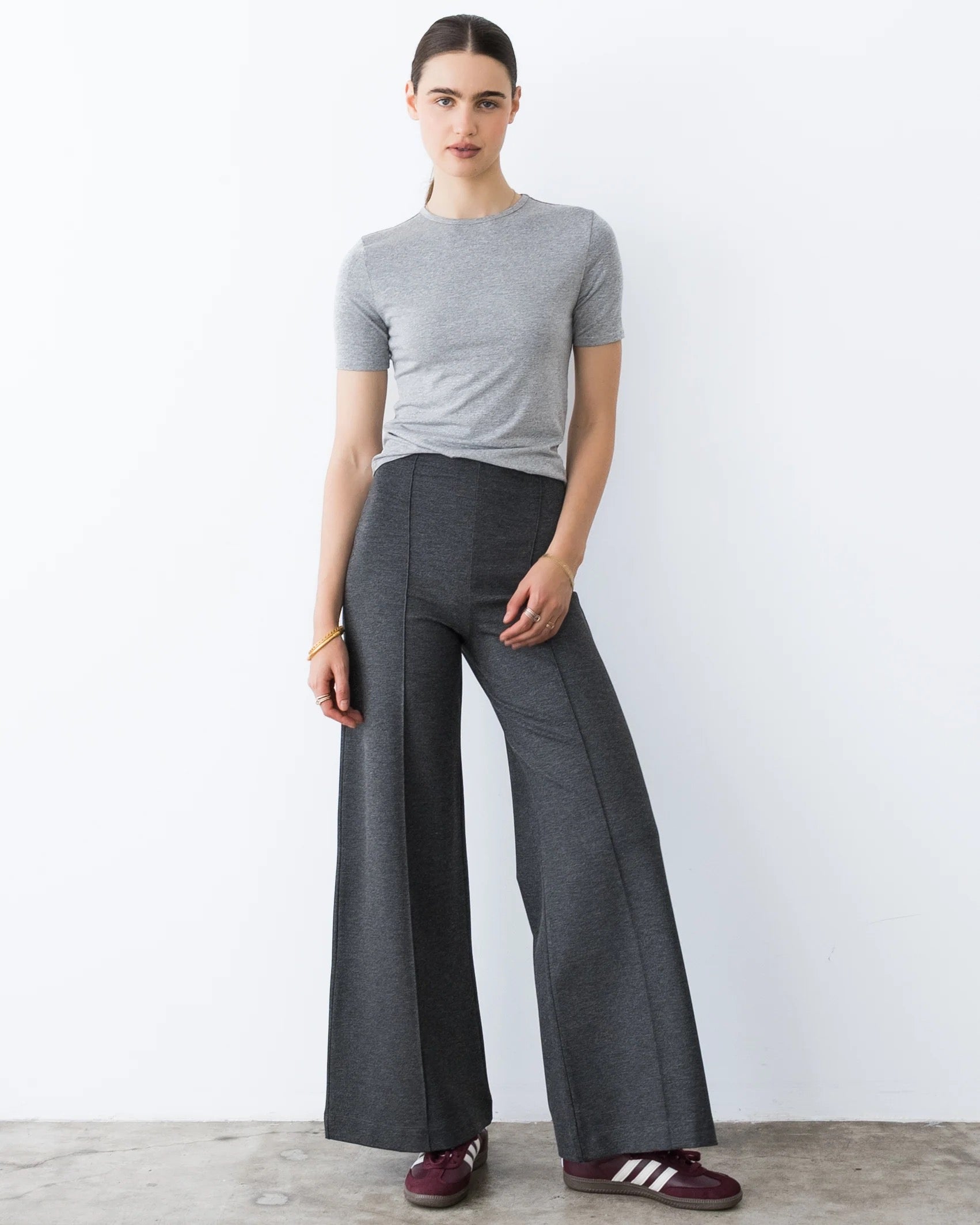 Ripley Rader - Ponte Knit Standard Wide Leg Pant