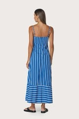 Lusana - Tashi Poplin Dress in Vacay Stripe