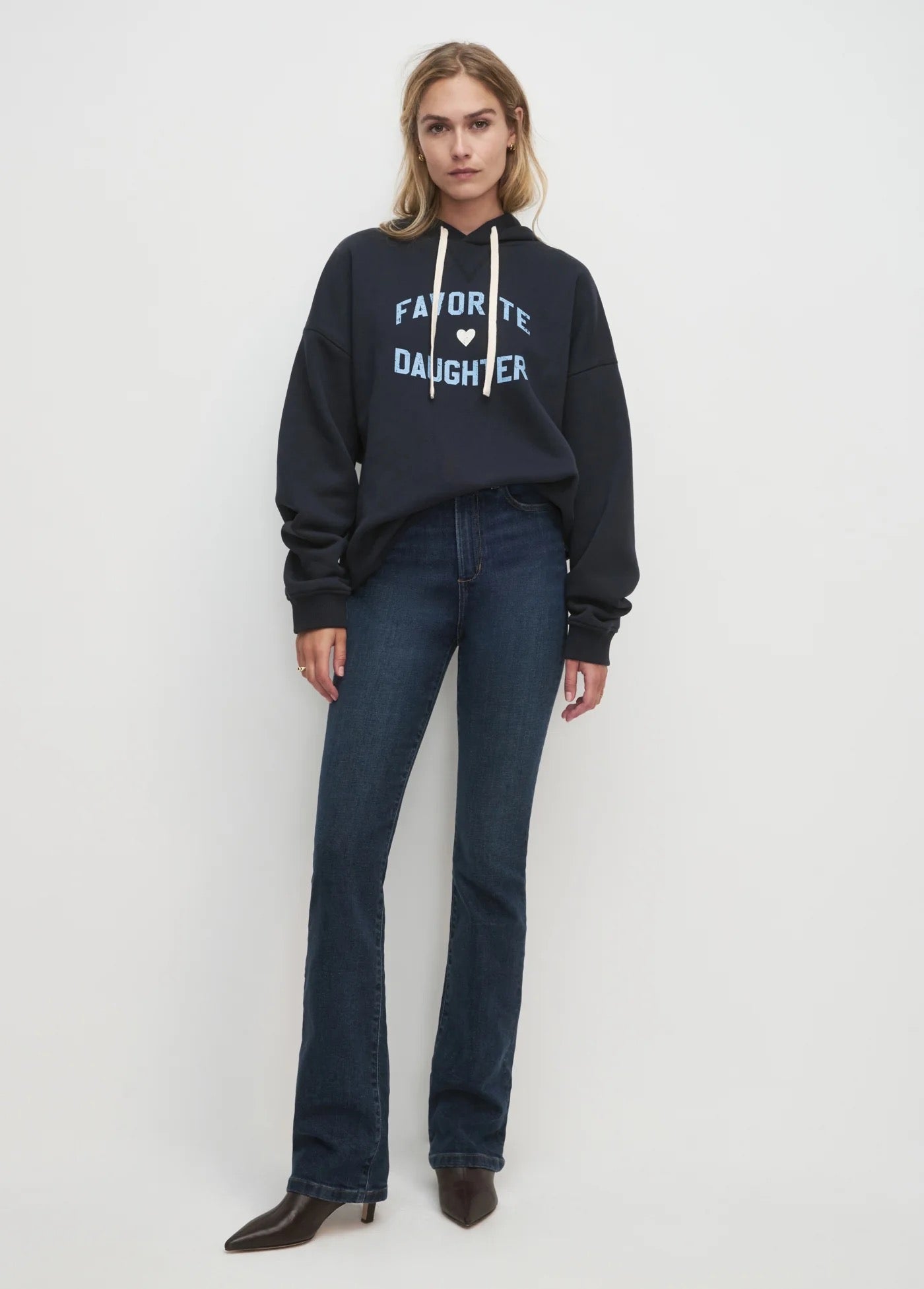 Favorite Daughter - Navy/Light Blue Favorite Daughter Hoodie