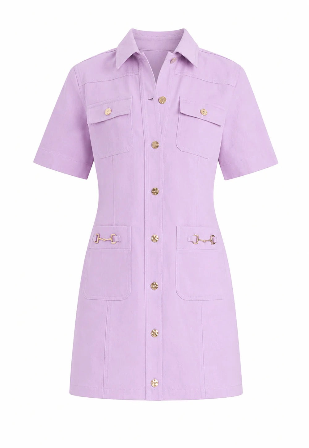 Karina Grimaldi - Flora Mini Denim Dress