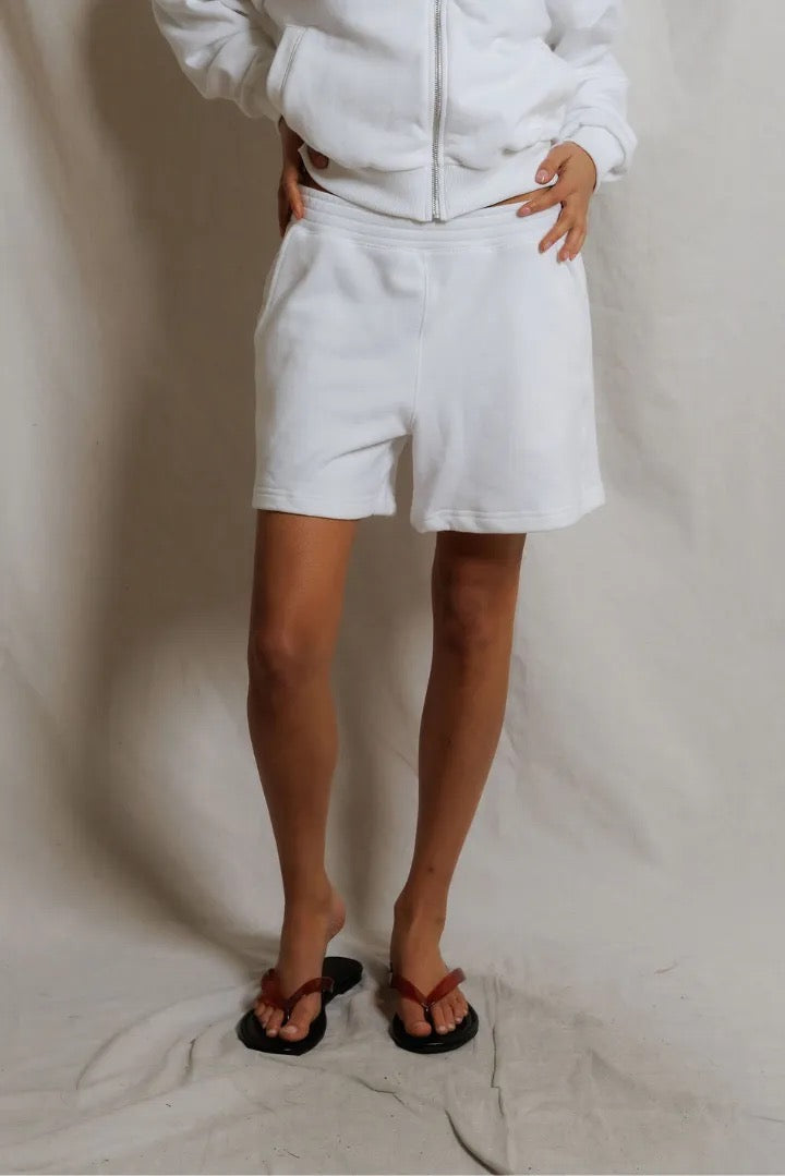 perfectwhitetee - Bari French Terry Pull On Sweat Short