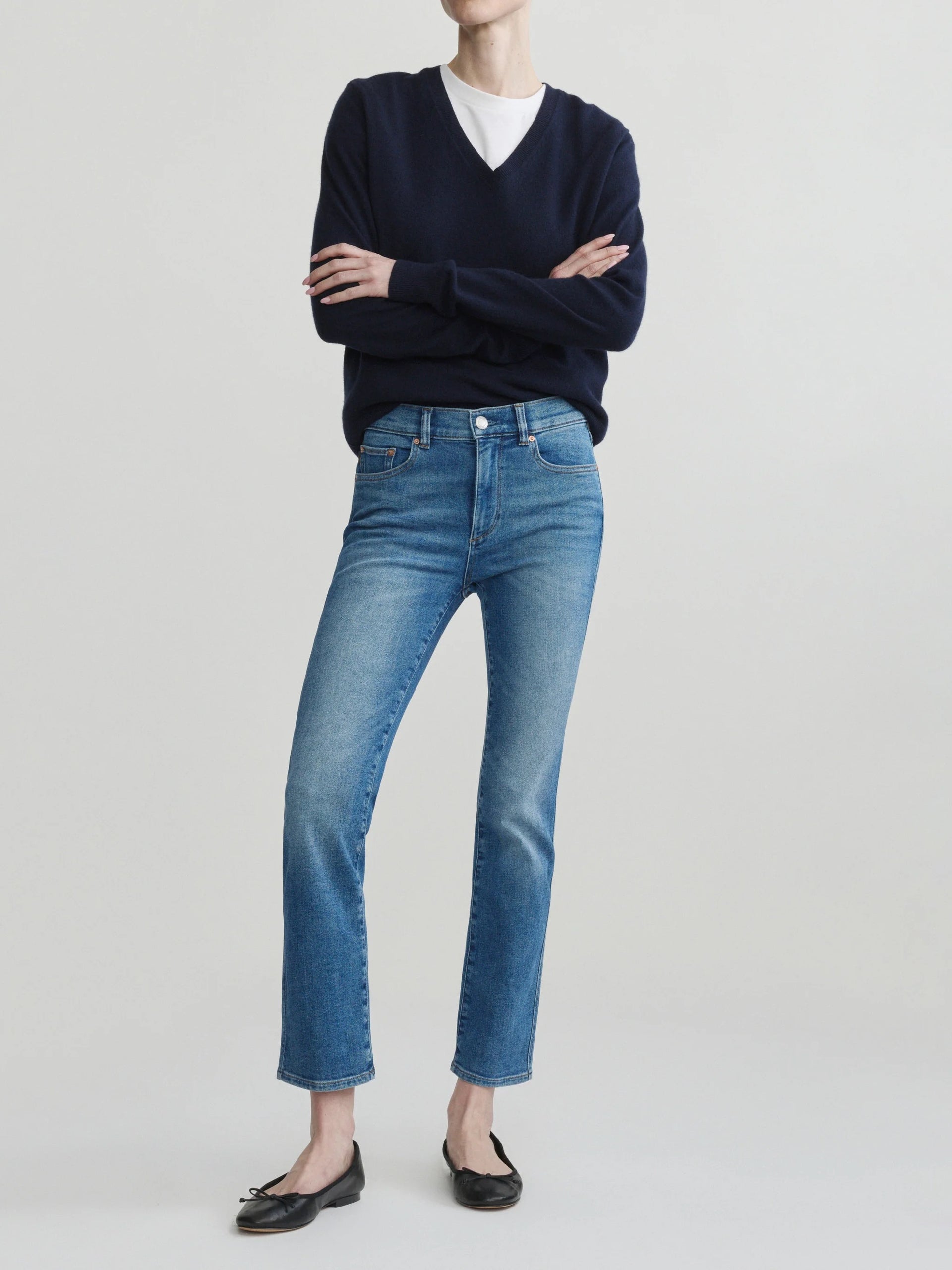 DL1961 - Mara Straight Mid Rise Instasculpt Ankle Jeans