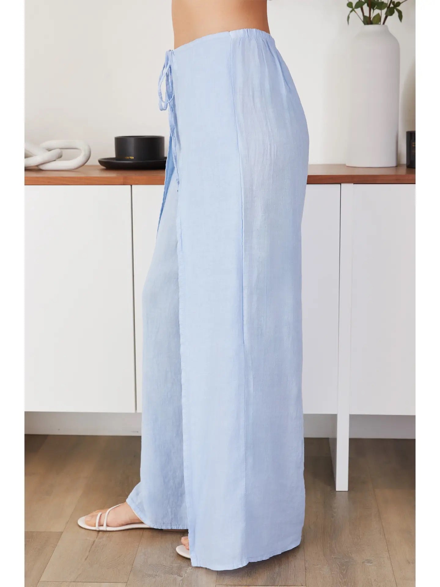 Milio Milano - Linen Pants with Side Panel