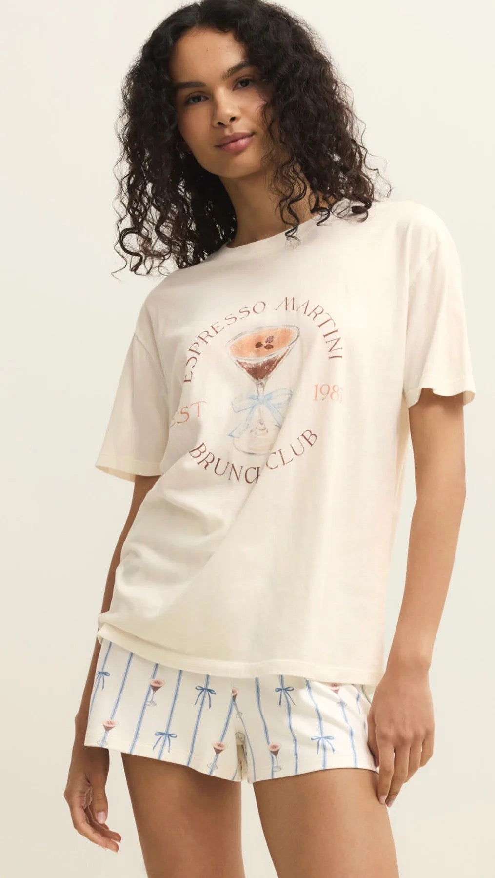 Z Supply - Espresso Martini Boyfriend Tee Vanilla Ice