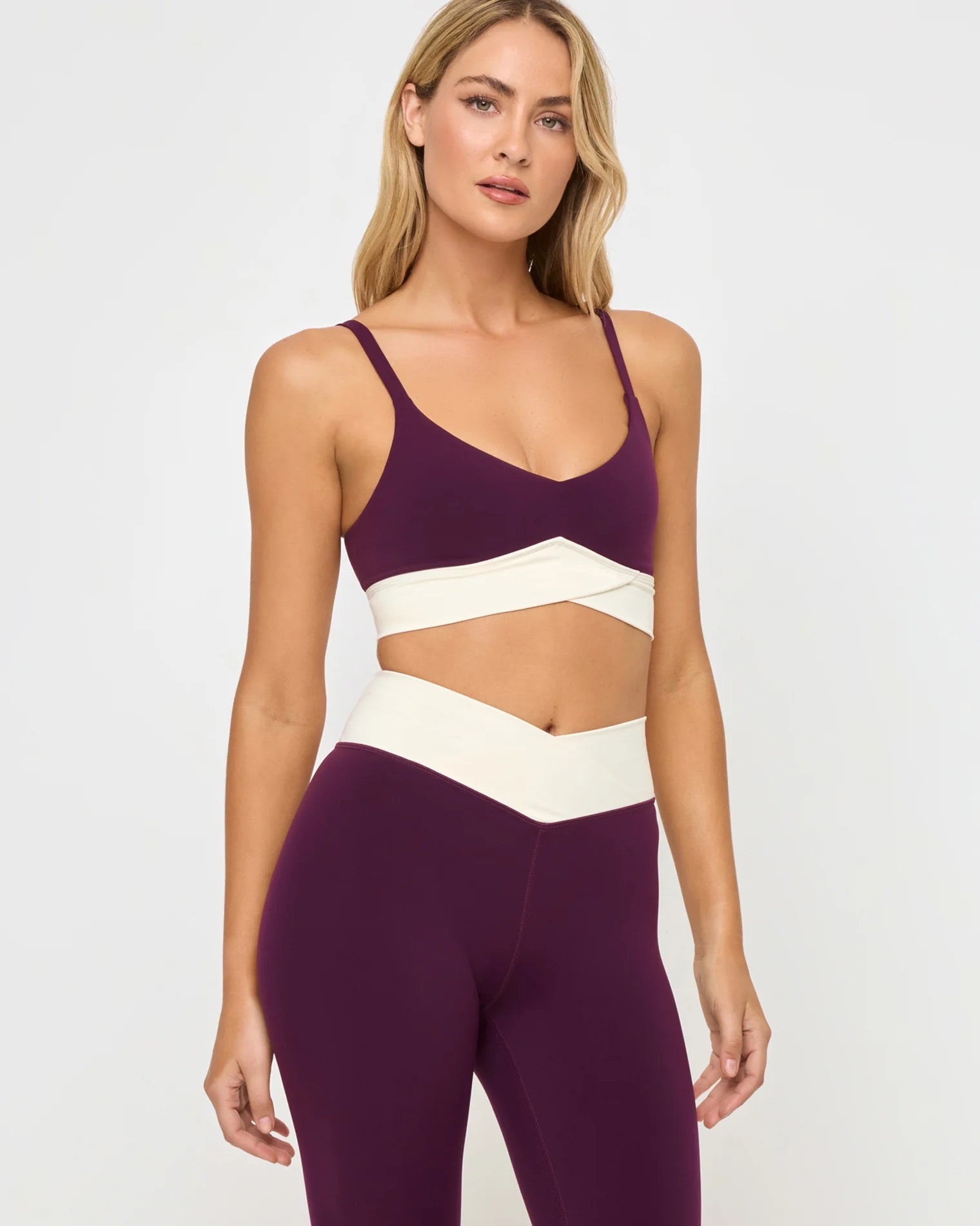 L SPACE - Plum Cream Unmatched Bra
