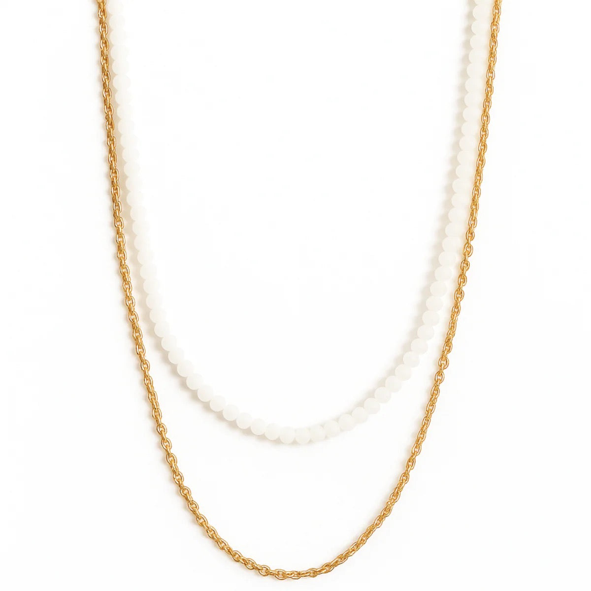 Ellie Vail - Brisa Double Chain Beaded Necklace