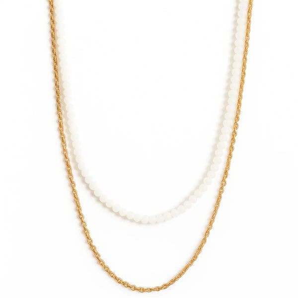 Ellie Vail - Brisa Double Chain Beaded Necklace