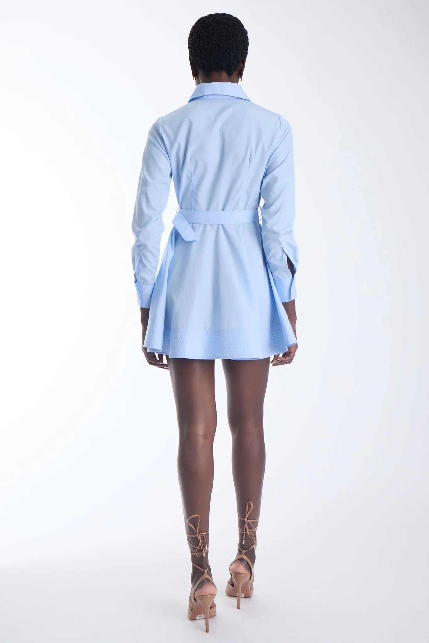 Karina Grimaldi - Pepa Cotton Mini Shirt Dress