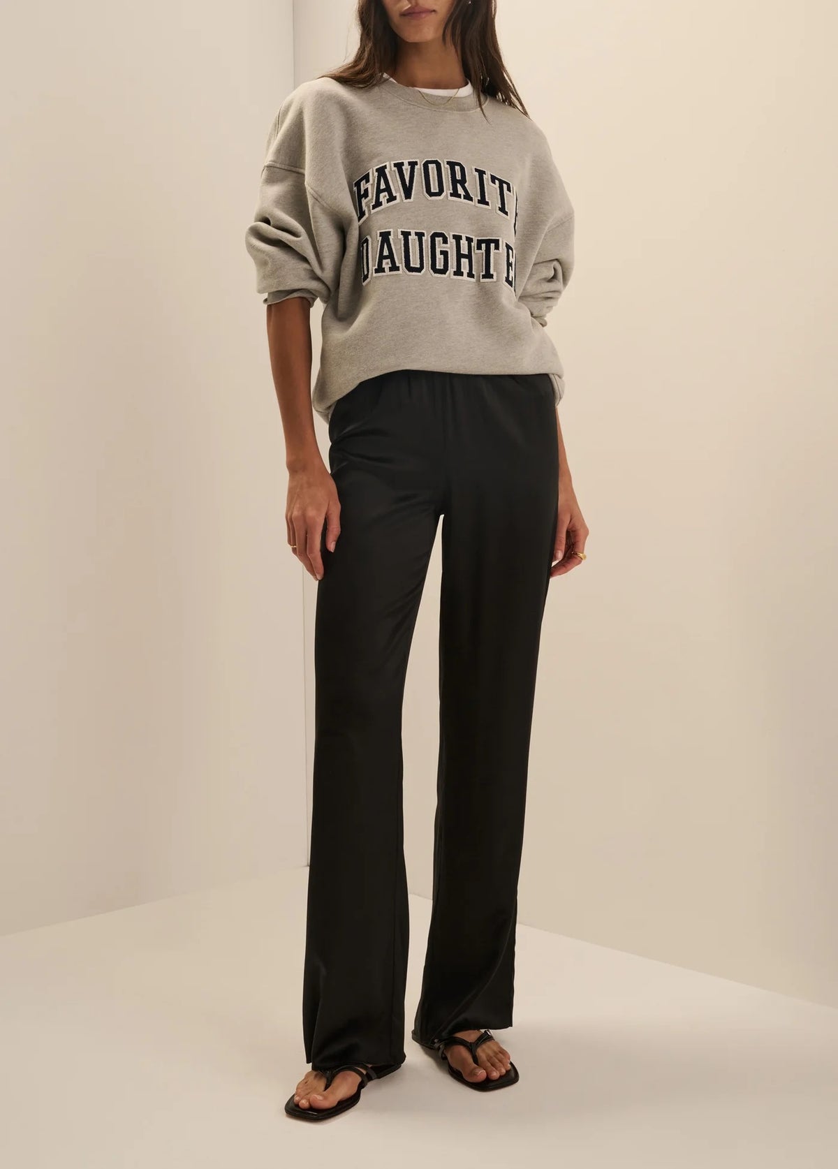 Favorite Daughter - The Embroidery Collegiate Sweatshirt