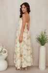 Milio Milano - Floral Meadow Print Pleated Maxi Tube Dress
