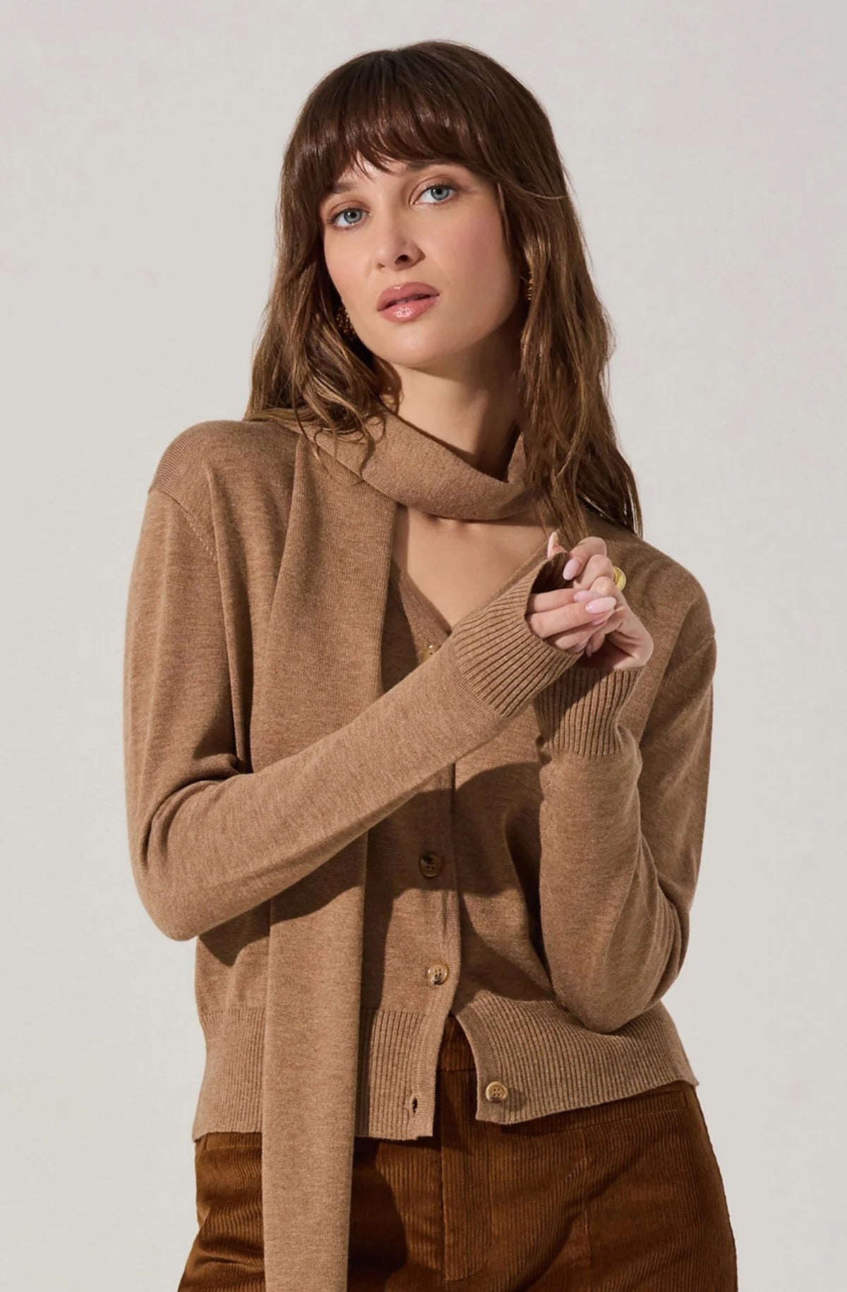 ASTR The Label - Tan Glynne Sweater
