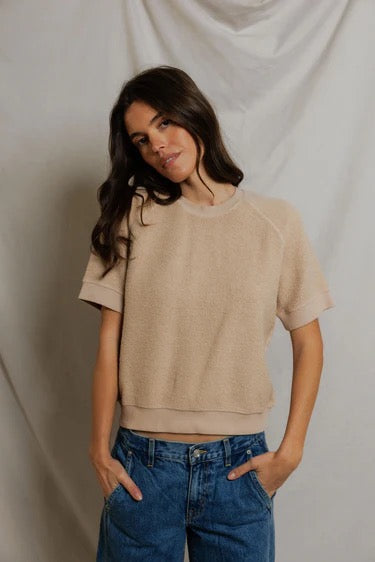 perfectwhitetee - Kennedy Short Sleeve Crew Neck Sweatshirt