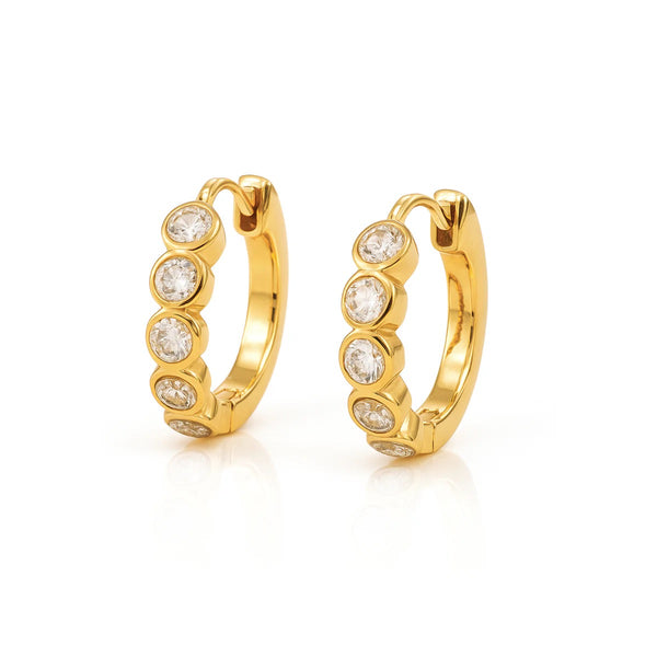 Ellie Vail - Varra Bezel Mini Hoop Earring