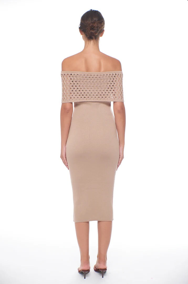 Peixoto - Avril Camel Knit Dress