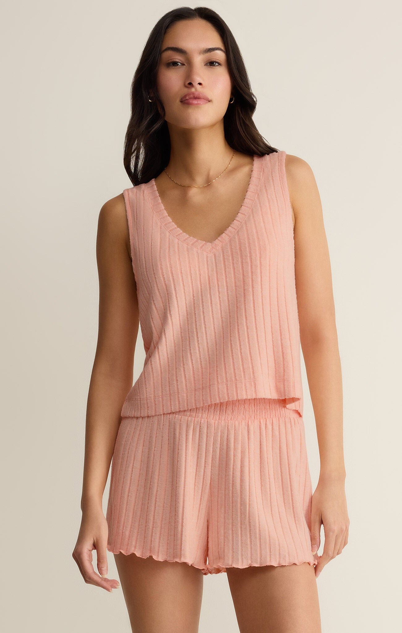 Z Supply - Sloane V Neck Rib Tank