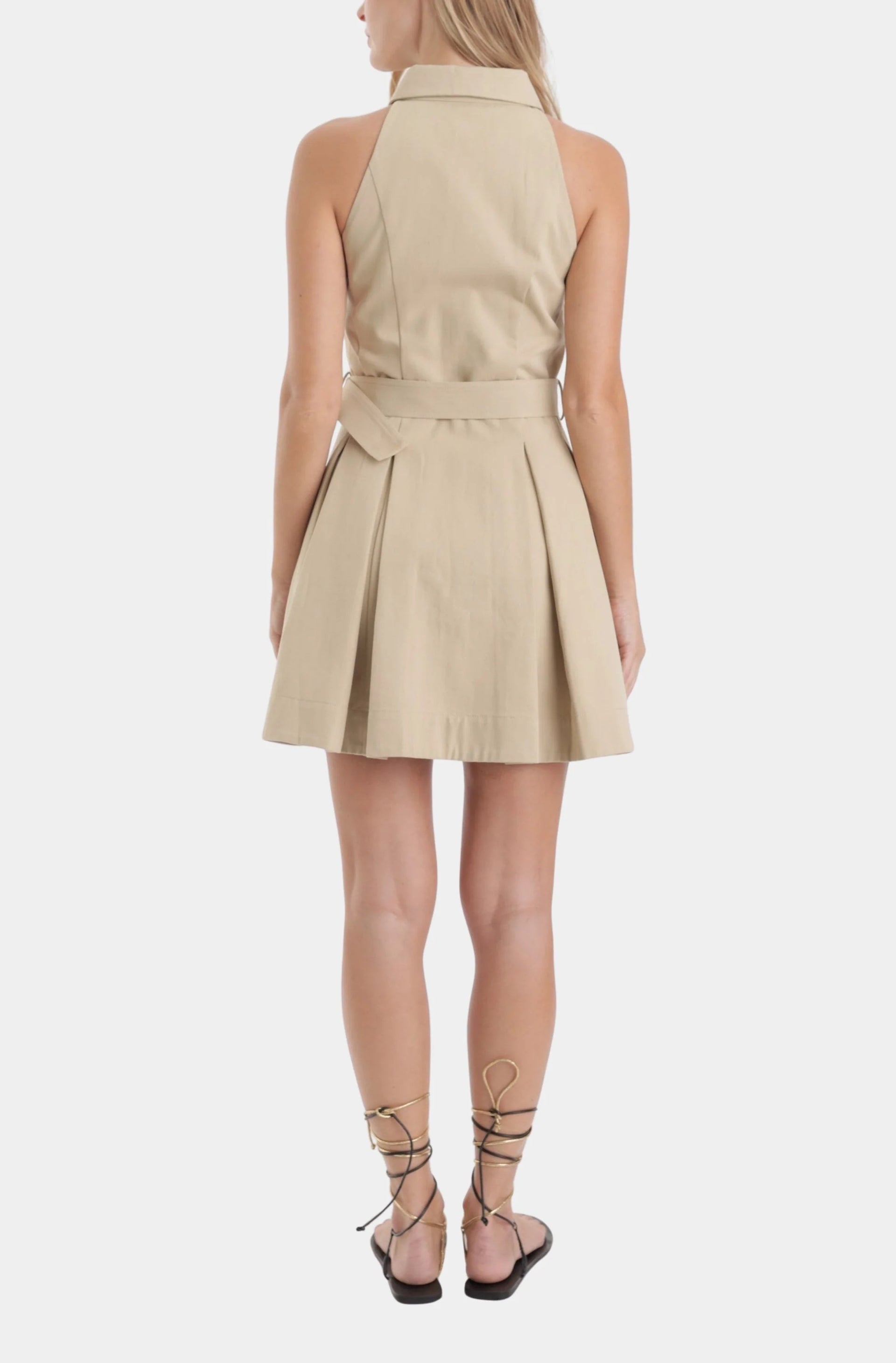 Karina Grimaldi - Mavi Khaki Denim Mini Dress
