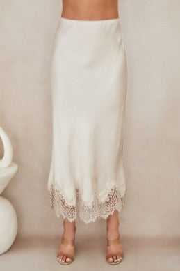 Milio Milano - Lace Hem Maxi Skirt