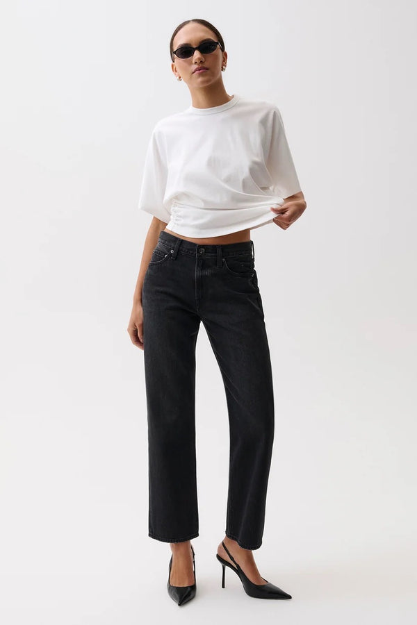 Pistola - Lexi Mid Rise Bowed Straight Jean