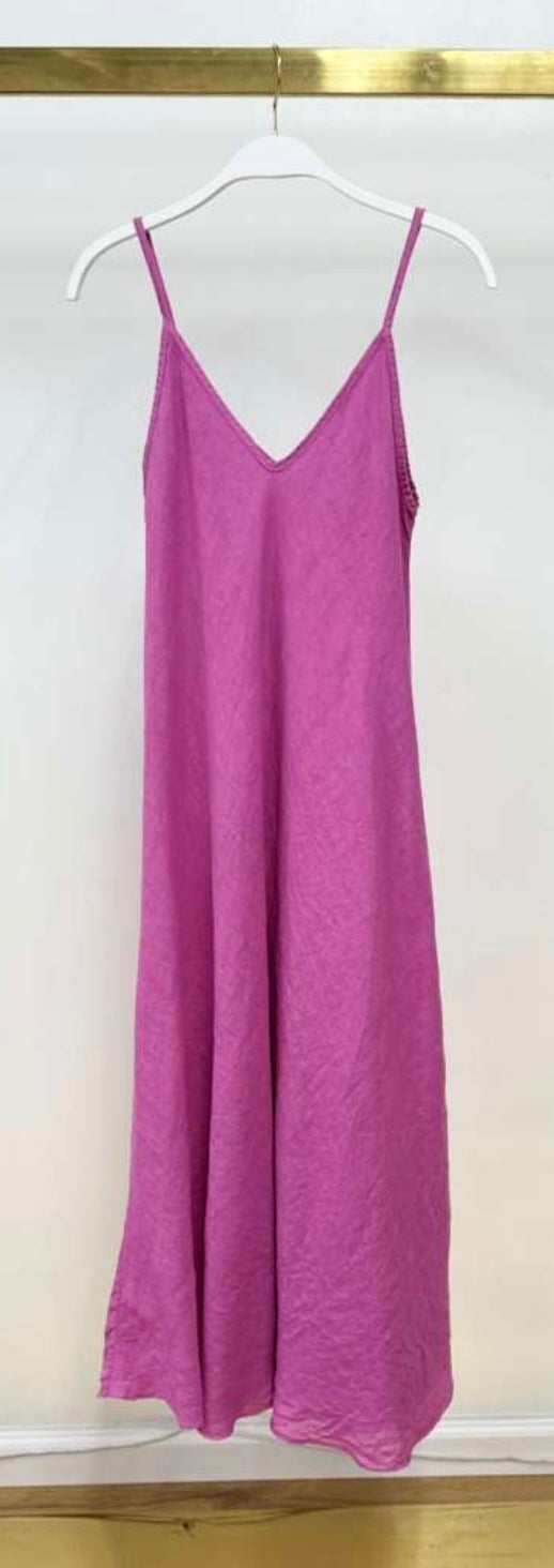 Milio Milano - Italian Linen Maxi Slip Dress