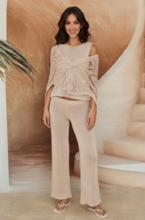 Milio Milano - Crochet Knit Sleeveless Top & Pants