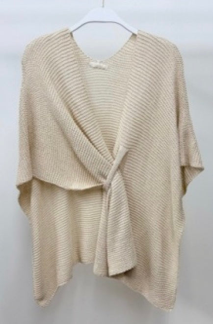 Milio Milano - Knit Front Wrap Shawl