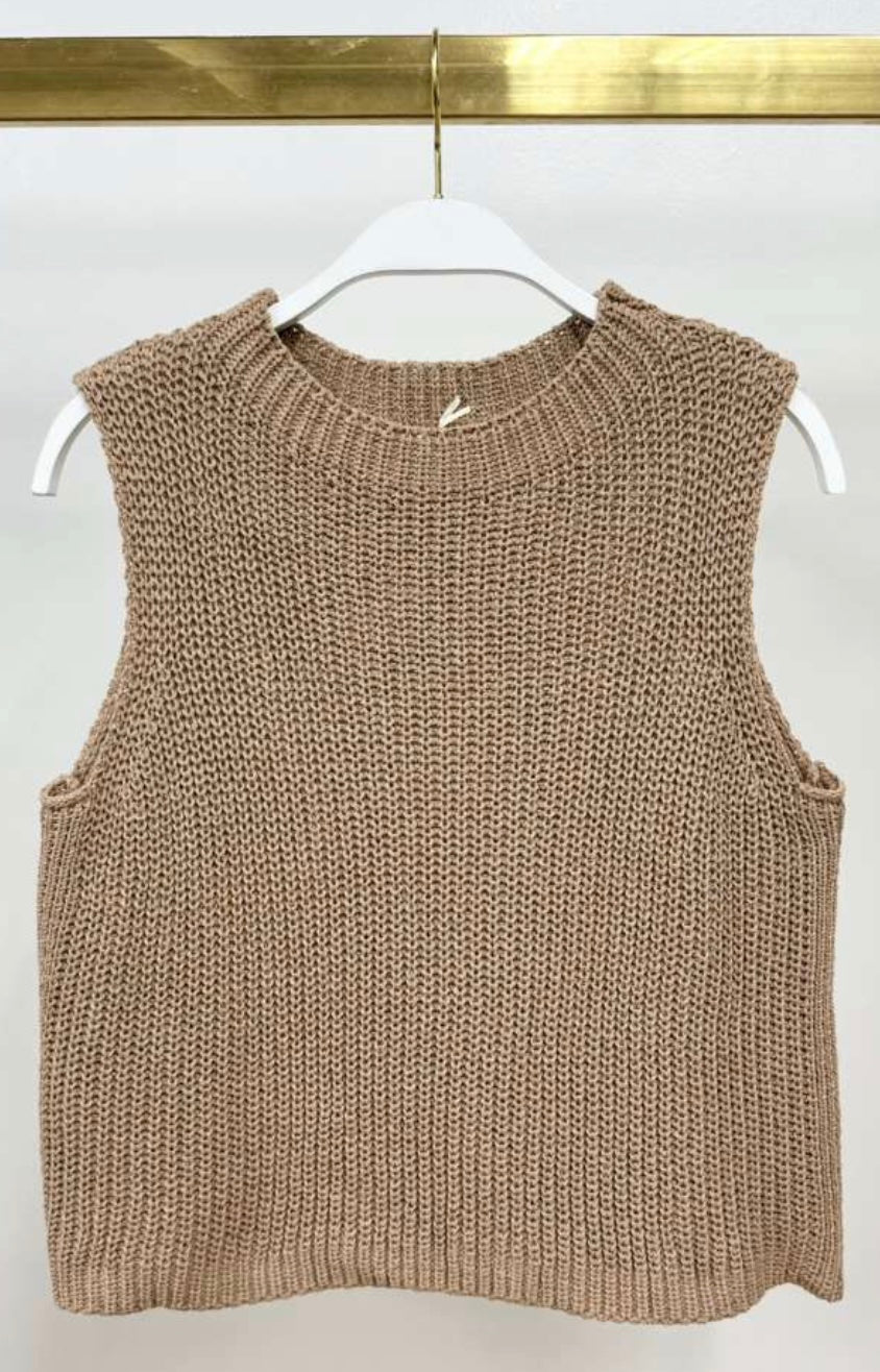 Milio Milano - Crochet Knit Sleeveless Top