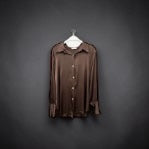 Milio Milano - Silky Button Down Long Sleeve Top