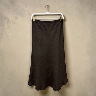 Milio Milano - Linen Lace Trim Maxi Skirt