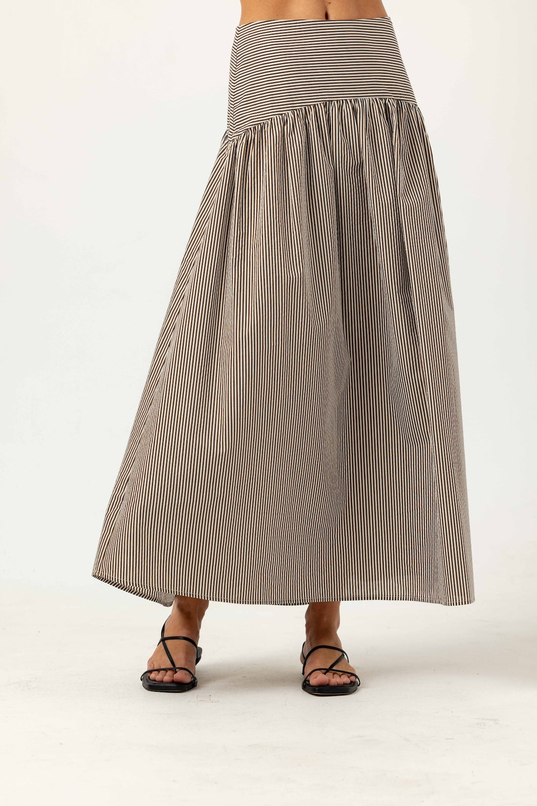 SUNDAYS - Umber Stripe Celeste Skirt