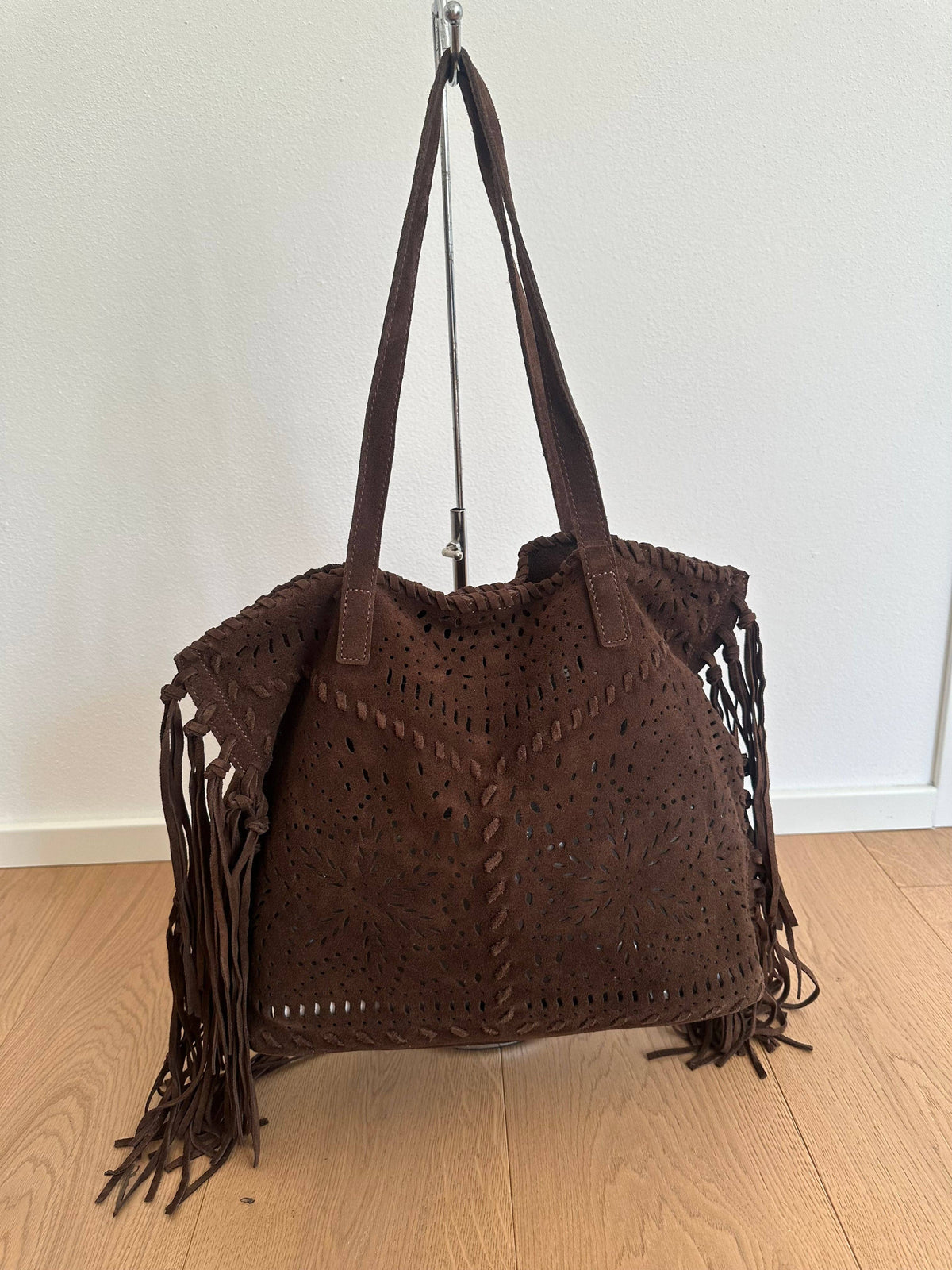Zh Leather Bags - FARAH SUEDE- frange