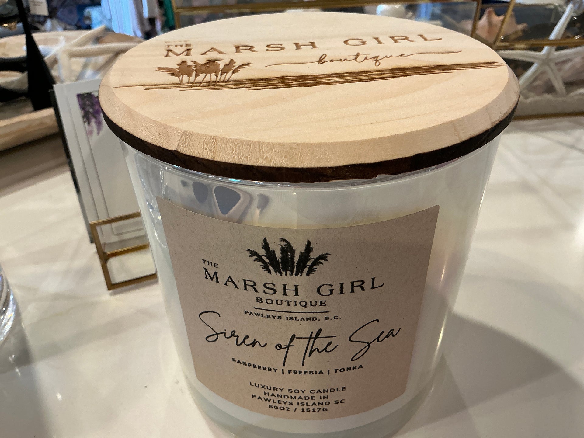 4 Wick Siren of the Sea Marsh Girl Candle