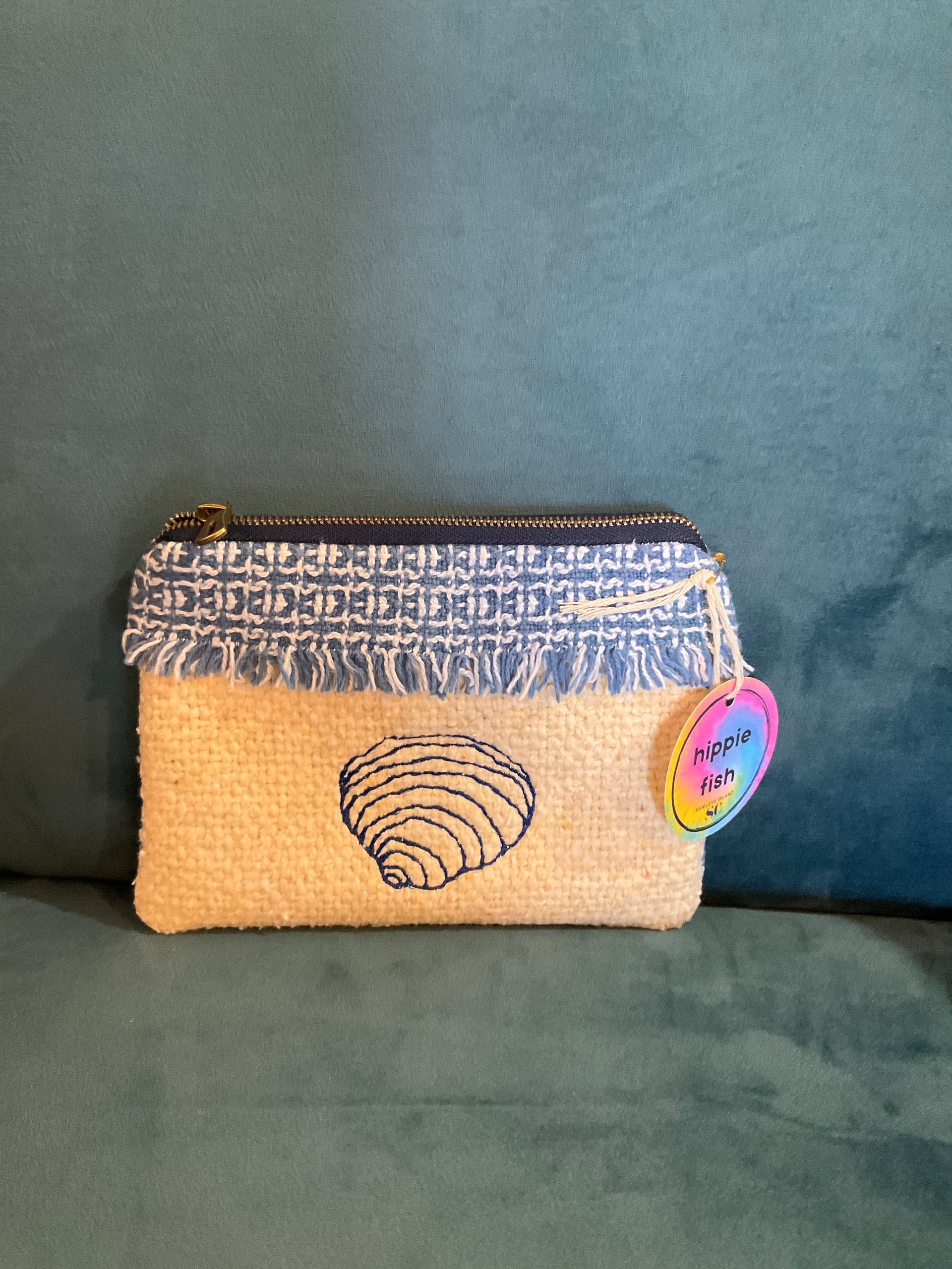 Hippie Fish - Pawleys Island Shell (blue / beige)