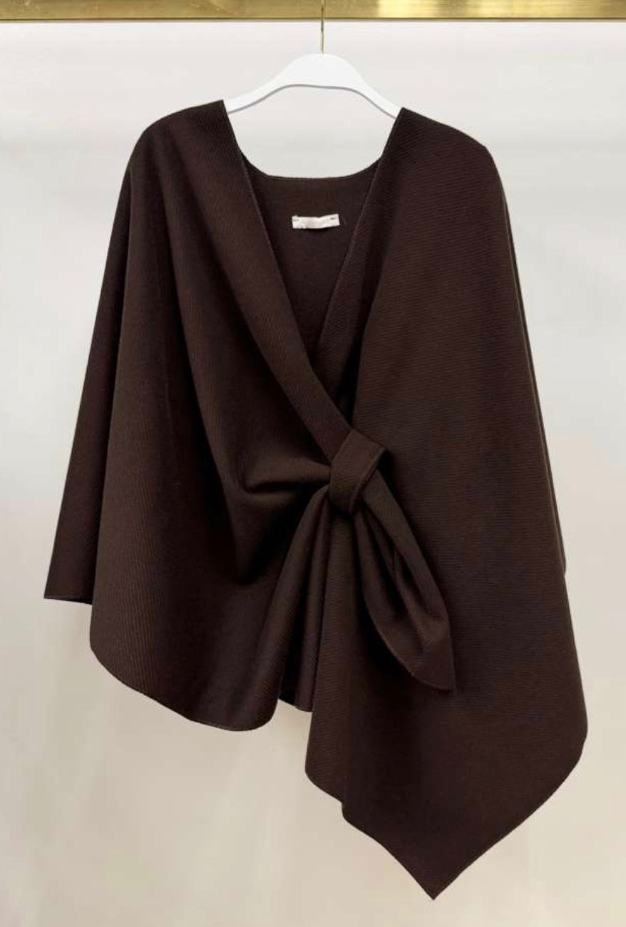 Milio Milano - Textured Cross Front Wrap Shawl