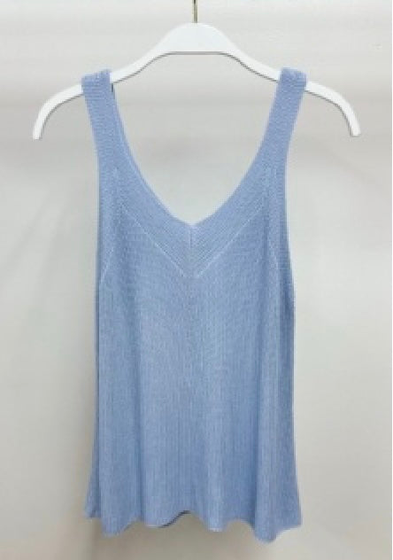 Milio Milano - Italian Viscose Ribbed V-Neck