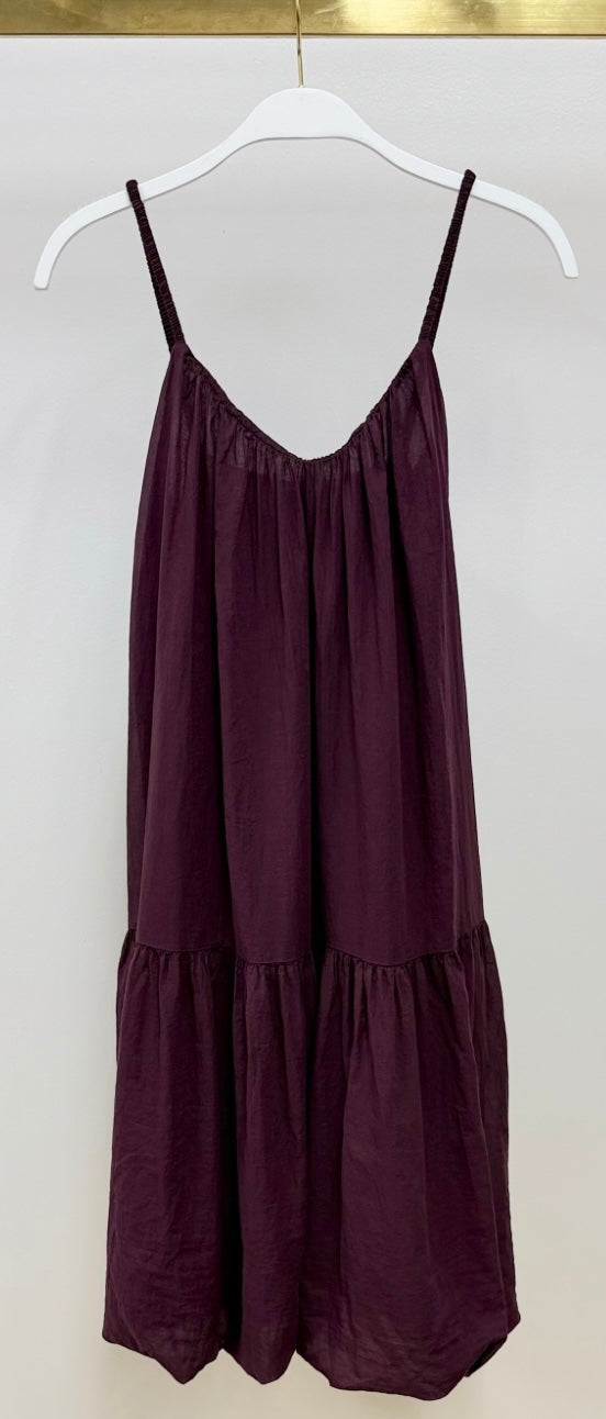 Milio Milano - Cotton Fringe Trim Short Bubble Dress